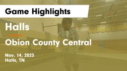 Halls  vs Obion County Central  Game Highlights - Nov. 14, 2023
