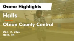 Halls  vs Obion County Central  Game Highlights - Dec. 11, 2023