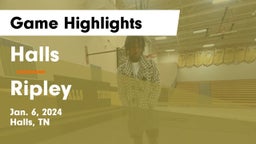 Halls  vs Ripley  Game Highlights - Jan. 6, 2024