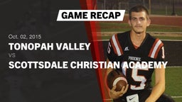 Recap: Tonopah Valley  vs. Scottsdale Christian Academy  2015