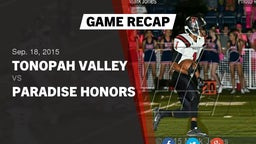 Recap: Tonopah Valley  vs. Paradise Honors  2015