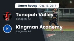 Recap: Tonopah Valley  vs. Kingman Academy  2017