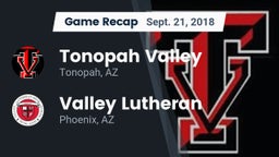 Recap: Tonopah Valley  vs. Valley Lutheran  2018