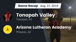 Recap: Tonopah Valley  vs. Arizona Lutheran Academy  2018