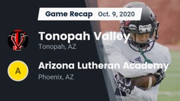 Recap: Tonopah Valley  vs. Arizona Lutheran Academy  2020