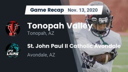 Recap: Tonopah Valley  vs. St. John Paul II Catholic Avondale 2020