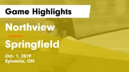 Northview  vs Springfield  Game Highlights - Oct. 1, 2019