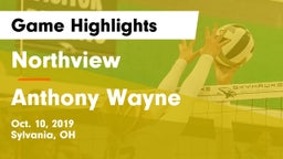 Northview  vs Anthony Wayne  Game Highlights - Oct. 10, 2019
