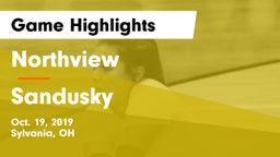 Northview  vs Sandusky  Game Highlights - Oct. 19, 2019
