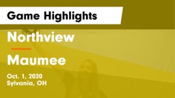 Northview  vs Maumee  Game Highlights - Oct. 1, 2020