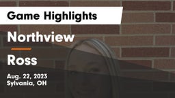 Northview  vs Ross  Game Highlights - Aug. 22, 2023