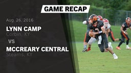 Recap: Lynn Camp  vs. McCreary Central  2016