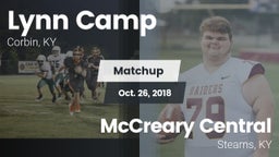 Matchup: Lynn Camp vs. McCreary Central  2018