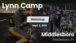 Matchup: Lynn Camp vs. Middlesboro  2019