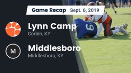 Recap: Lynn Camp  vs. Middlesboro  2019