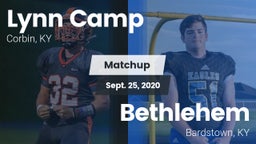 Matchup: Lynn Camp vs. Bethlehem  2020
