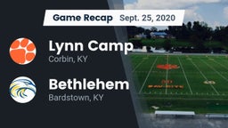 Recap: Lynn Camp  vs. Bethlehem  2020