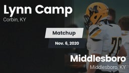 Matchup: Lynn Camp vs. Middlesboro  2020