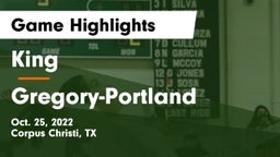 King  vs Gregory-Portland  Game Highlights - Oct. 25, 2022
