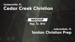 Matchup: Cedar Creek Christia vs. Jordan Christian Prep 2016