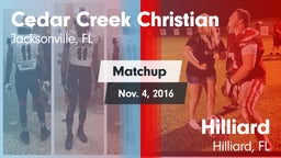 Matchup: Cedar Creek Christia vs. Hilliard  2016