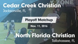 Matchup: Cedar Creek Christia vs. North Florida Christian  2016