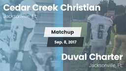 Matchup: Cedar Creek Christia vs. Duval Charter  2017