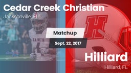 Matchup: Cedar Creek Christia vs. Hilliard  2017