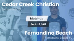 Matchup: Cedar Creek Christia vs. Fernandina Beach  2017