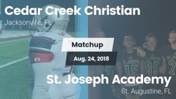 Matchup: Cedar Creek Christia vs. St. Joseph Academy  2018