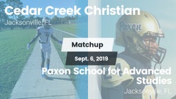 Matchup: Cedar Creek Christia vs. Paxon School for Advanced Studies 2019