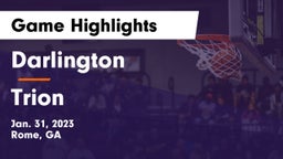 Darlington  vs Trion  Game Highlights - Jan. 31, 2023