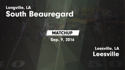 Matchup: South Beauregard vs. Leesville  2016