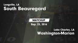 Matchup: South Beauregard vs. Washington-Marion  2016