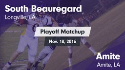 Matchup: South Beauregard vs. Amite  2016