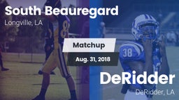 Matchup: South Beauregard vs. DeRidder  2018