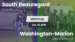 Matchup: South Beauregard vs. Washington-Marion  2018