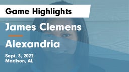 James Clemens  vs Alexandria  Game Highlights - Sept. 3, 2022