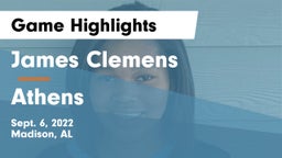 James Clemens  vs Athens  Game Highlights - Sept. 6, 2022