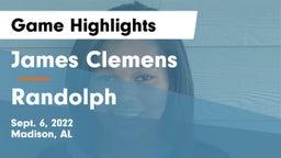 James Clemens  vs Randolph  Game Highlights - Sept. 6, 2022