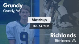 Matchup: Grundy vs. Richlands  2016