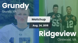 Matchup: Grundy vs. Ridgeview  2018