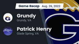 Recap: Grundy  vs. Patrick Henry  2022
