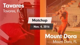 Matchup: Tavares vs. Mount Dora  2016