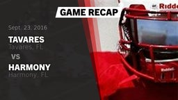 Recap: Tavares  vs. Harmony  2016