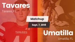 Matchup: Tavares vs. Umatilla  2018