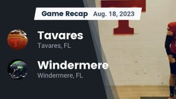 Recap: Tavares  vs. Windermere  2023