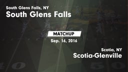 Matchup: South Glens Falls vs. Scotia-Glenville  2016
