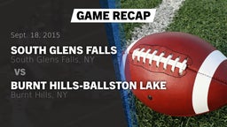 Recap: South Glens Falls  vs. Burnt Hills-Ballston Lake  2015