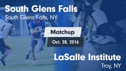 Matchup: South Glens Falls vs. LaSalle Institute  2016